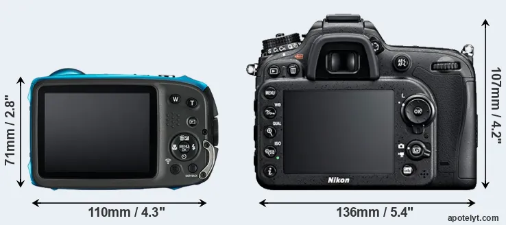 Comparison XP130 or D7100 rear