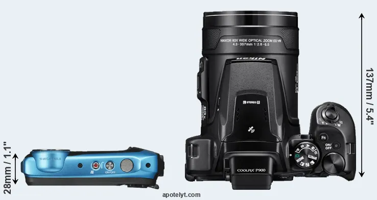 Compare XP130 versus P900 top