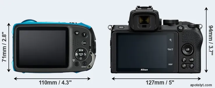 Comparison XP130 or Z50 rear