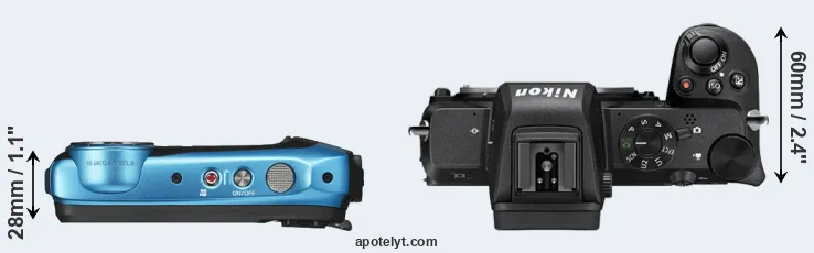Compare XP130 versus Z50 top