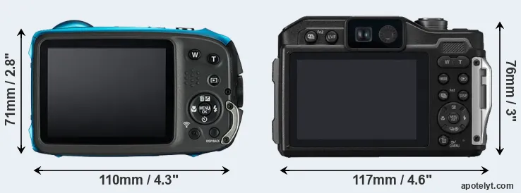 Comparison XP130 or FT7 rear