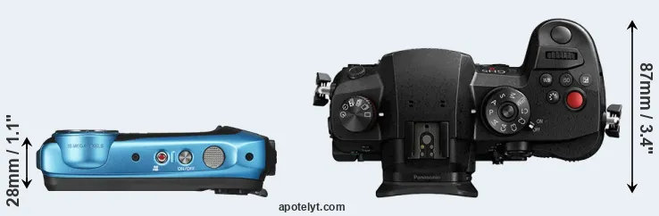 Compare XP130 versus GH5 II top