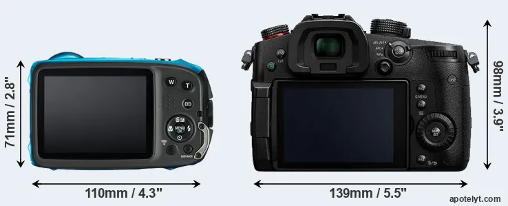 Comparison XP130 or GH5s rear