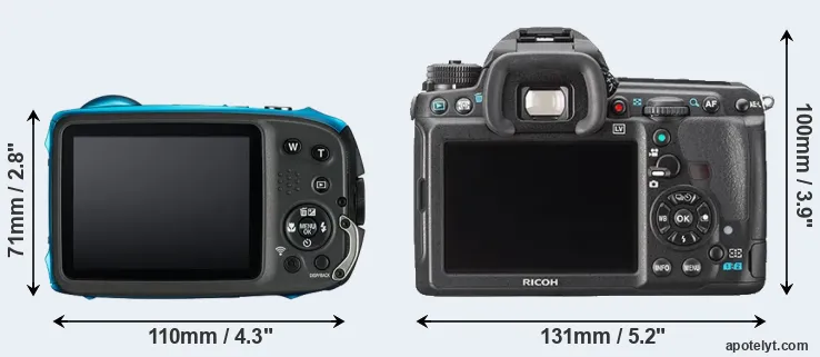 Comparison XP130 or K-3 rear