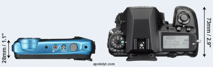 Compare XP130 versus K-5 II top