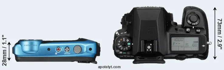 Compare XP130 versus K-5 top