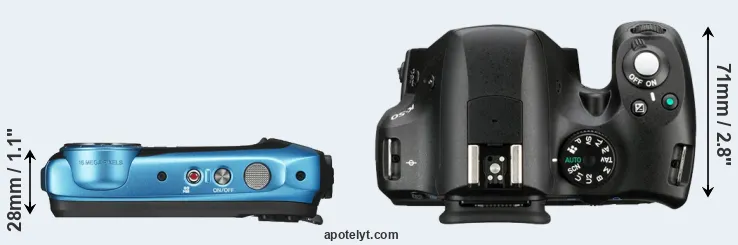 Compare XP130 versus K-50 top