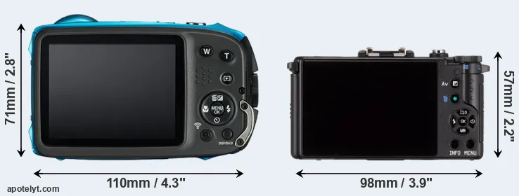 Comparison XP130 or Pentax Q rear