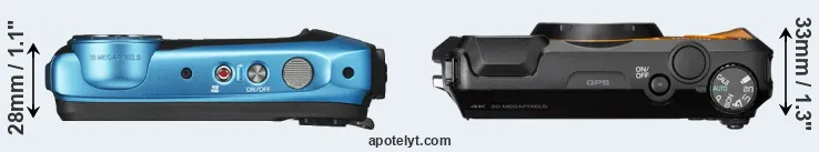 Compare XP130 versus WG-6 top