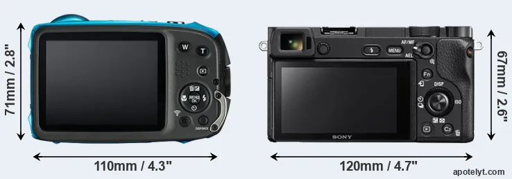 Comparison XP130 or A6300 rear