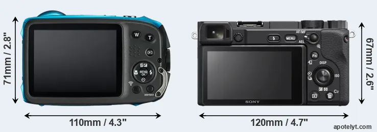 Comparison XP130 or A6400 rear