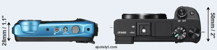 Compare XP130 versus A6400 top