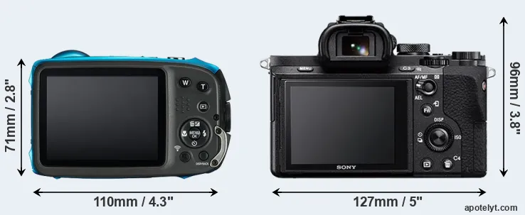 Comparison XP130 or A7 II rear