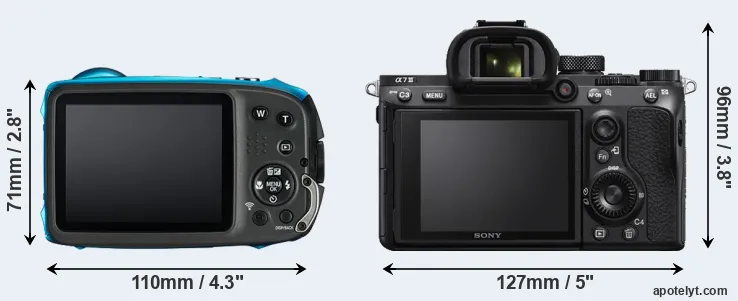 Comparison XP130 or A7 III rear