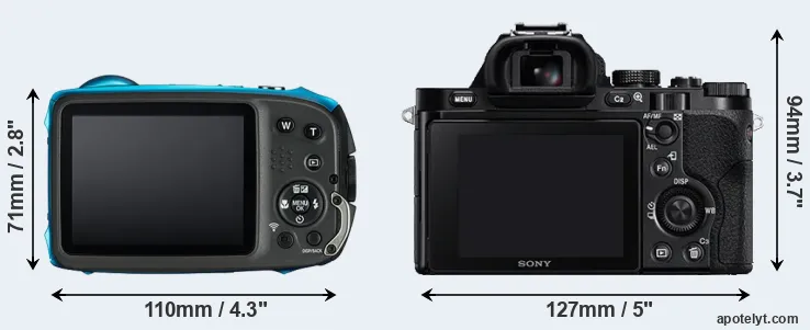 Comparison XP130 or A7R rear