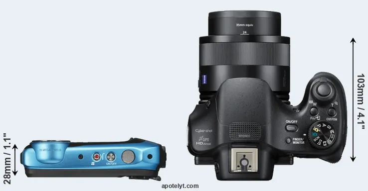 Compare XP130 versus HX400V top