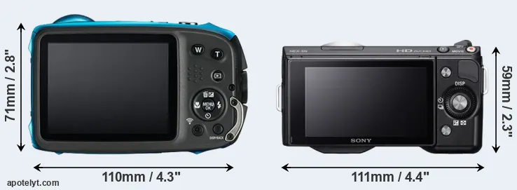 Comparison XP130 or NEX-5N rear
