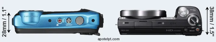 Compare XP130 versus NEX-5N top