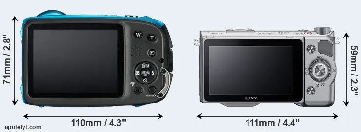 Comparison XP130 or NEX-5T rear