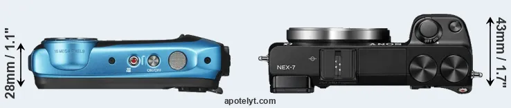 Compare XP130 versus NEX-7 top