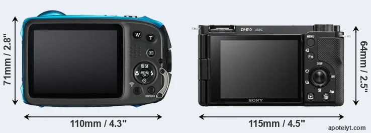 Comparison XP130 or ZV-E10 rear