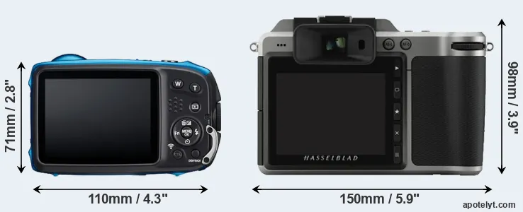 Comparison XP140 or X1D rear