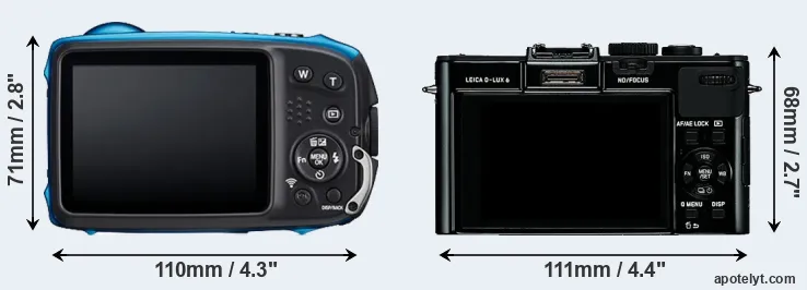 Comparison XP140 or D-LUX 6 rear