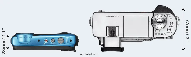 Compare XP140 versus Digilux 3 top