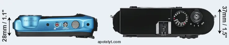 Compare XP140 versus M9 top