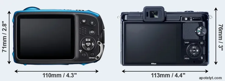 Comparison XP140 or V1 rear