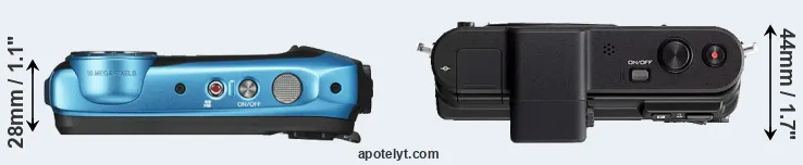 Compare XP140 versus V1 top