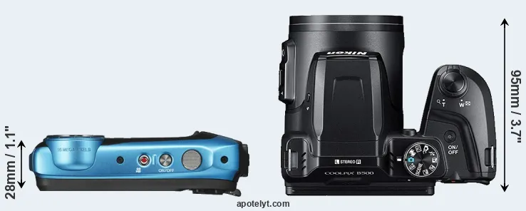 Compare XP140 versus B500 top