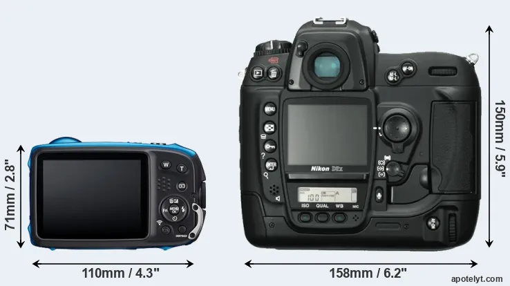 Comparison XP140 or D2X rear