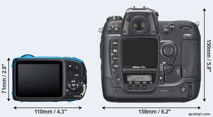 Comparison XP140 or D2Xs rear
