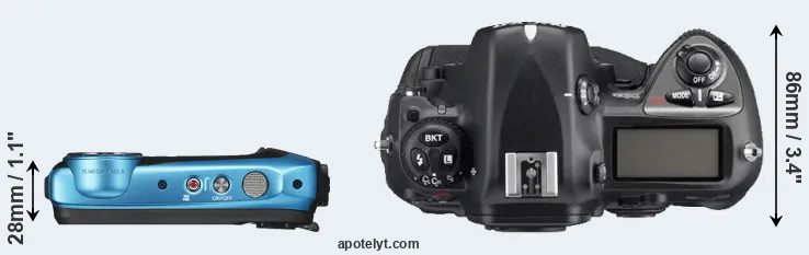 Compare XP140 versus D2Xs top