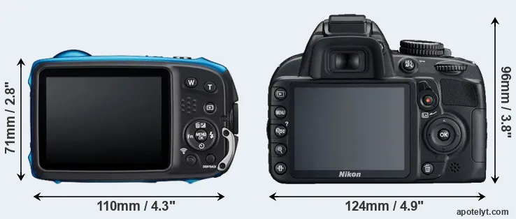 Comparison XP140 or D3100 rear