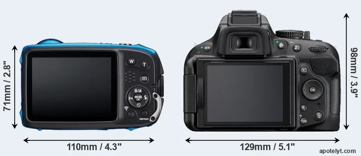 Comparison XP140 or D5200 rear