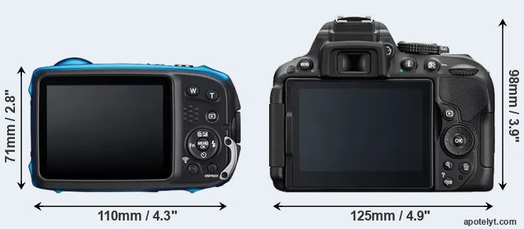 Comparison XP140 or D5300 rear