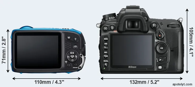 Comparison XP140 or D7000 rear