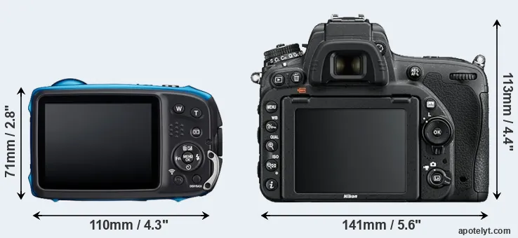 Comparison XP140 or D750 rear
