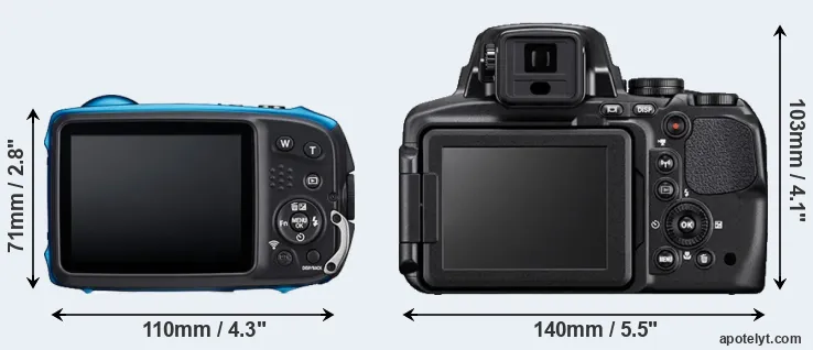 Comparison XP140 or P900 rear