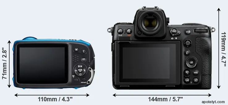 Comparison XP140 or Z8 rear