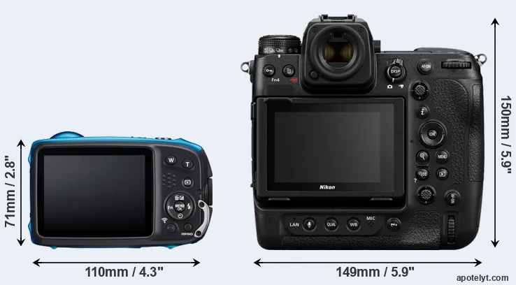 Comparison XP140 or Z9 rear