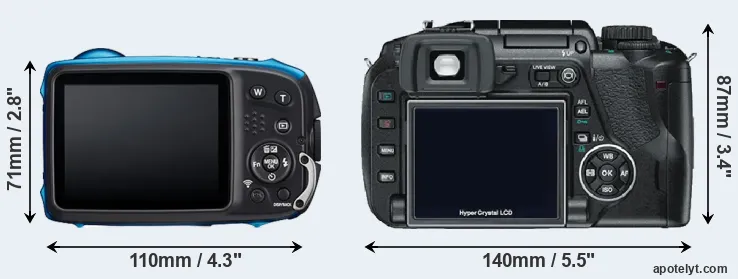 Comparison XP140 or E-330 rear