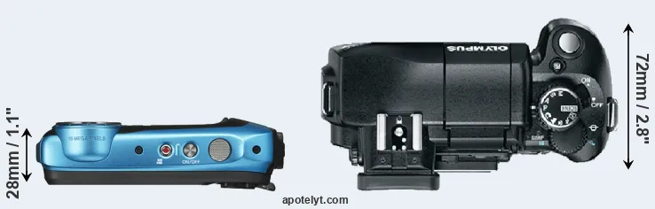 Compare XP140 versus E-330 top