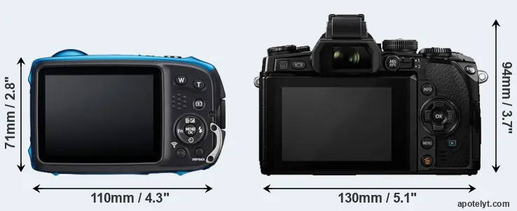 Comparison XP140 or E-M1 rear