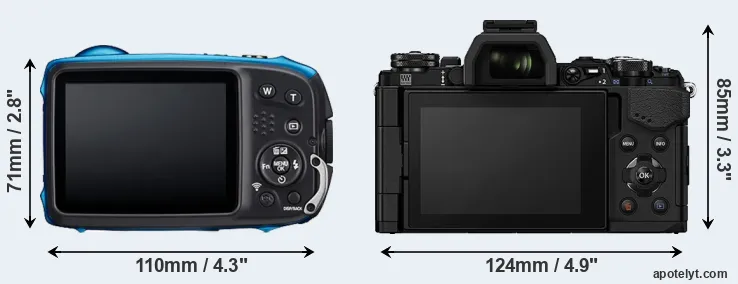 Comparison XP140 or E-M5 II rear