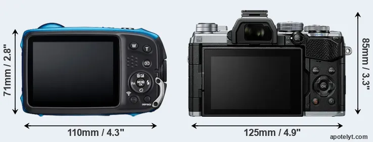 Comparison XP140 or E-M5 III rear