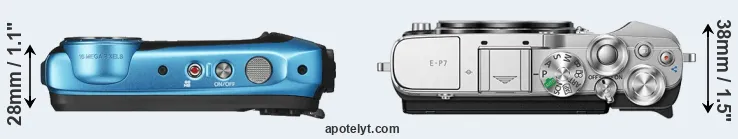 Compare XP140 versus E-P7 top