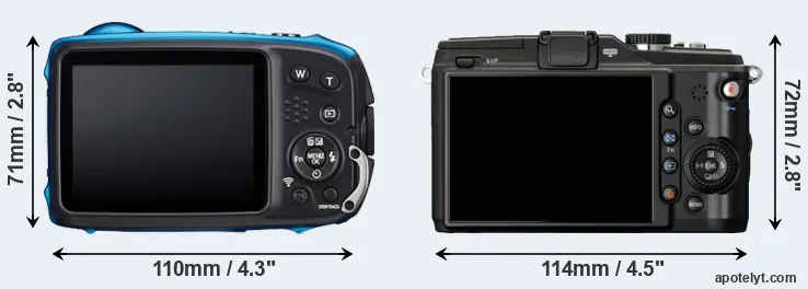 Comparison XP140 or E-PL2 rear